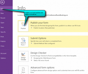 InfoPath for in SharePoint 2013