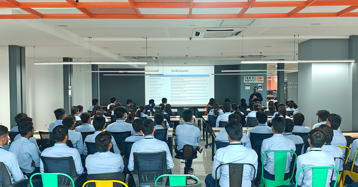 Students in group discussion