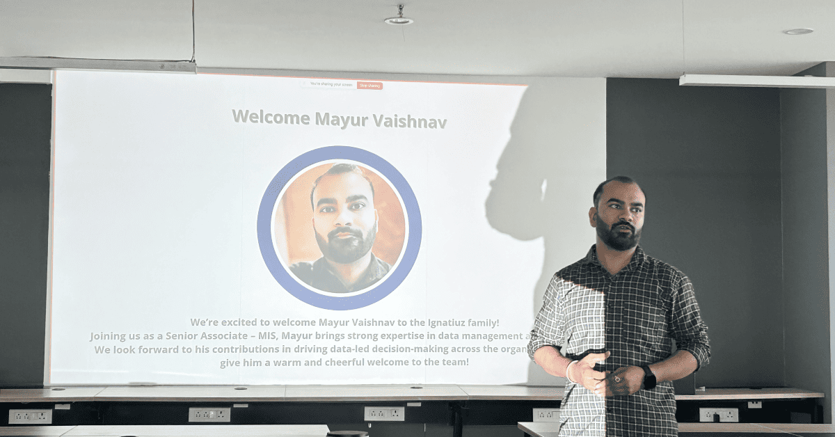 Welcoming new team members at Ignatiuz Fusion Meet
